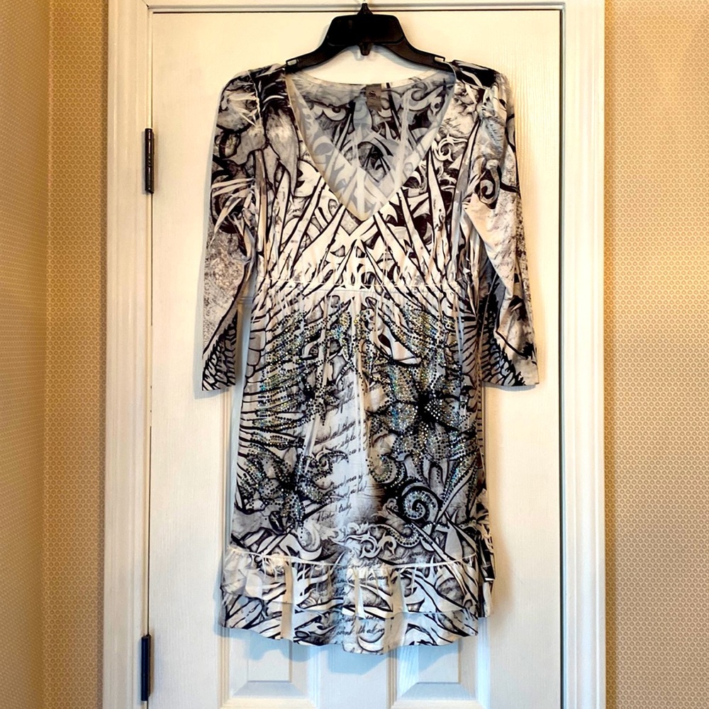 Boutique dress size small. S-twelve brand. black and white